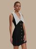 K High-end Slim-fit Evening Gown With A Large Collar, Metal Buttons, Sleeveless Design, Waist-cinching, And Slimming Effect For A Noblewoman's Style_ecoleips.com