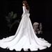 Women's Clothing New Bride Simple Temperament Trailing Court Style Simple Satin Wedding Dress_ecoleips.com