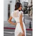Women's Clothing sexy see-through lace dress INS casual ruffle sleeve dress _ecoleips.com