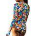 Aria Basics 2025 New European And American Foreign Trade Long Sleeve Surfing Women's One-Piece Printed Swimsuit Zipper Diving Suit_ecoleips.com