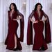 Verve Women's Light High-End Fashion With Rhinestones, Socialite Style Slim Fit Dress 9026_ecoleips.com