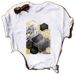 European And American Cross-border Foreign Trade Wholesale Women's Geometric Pattern Round-neck Plus-size Short-sleeve_ecoleips.com