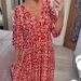Large Size Super Fairy V-Neck Floral Dress For Seaside Holiday Beach Loose Long Skirt Style_ecoleips.com