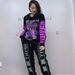 Women's Clothing Large Size Suits Long Sleeved And Long Pants Two Piece Suits_ecoleips.com