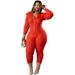 Women's Clothing Women's Knitted Wool Padded Shoulder Hooded Jumpsuit Style Fashion Autumn Winter Long Sleeve For Formal & Casual For Women_ecoleips.com