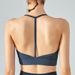 Calorie Summer Strappy Sports Bra For Women, Yoga Tank Top With Removable Padding, Workout Fitness Shirt, Back Support Activewear_ecoleips.com