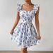 Women's Clothing Summer Vacation Floral Print Ladies Fashion Elegant Dress_ecoleips.com