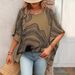 Women's Clothing Summer New Casual Printed V Neck Loose_ecoleips.com