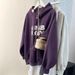 Real Shot Of Foreign Trade Heavy-duty Letter Embroidery Hooded Sweatshirt For Women, Spring And Autumn 2024 New Thin_ecoleips.com
