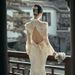 Women's Clothing Women's White Lace Mermaid Wedding Dress Light Style With Short Train Slimming Design Party Wear_ecoleips.com