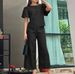 Women's Clothing New Casual Round Neck Short Sleeved Tops Wide Leg Trousers Fashion Suit_ecoleips.com