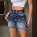 Women's Clothing Summer Women's Three Quarter Pants Denim Shorts Sexy Slim Fit Shorts_ecoleips.com