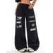 Women's Clothing Hip Hop Streetwear Printed Casual Pants Wide Leg Jazz Dance Versatile Trousers Summer Spring/Autumn Regular Fit Polyester_ecoleips.com