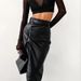2025 INS Style Women's Slim Fit Zipper Leather Skirt_ecoleips.com