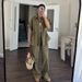 Women's Clothing Casual Workwear Pocket Drawstring Short Sleeved Shirt Trousers Summer Two Piece Suit_ecoleips.com