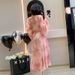 New Seed Dream Gilt French Vintage Floral V-Neck Dress Loose And Slim Lazy Style Long Skirt_ecoleips.com