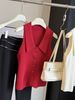 Women's High-End Polo Collar Ice Silk Knitted Vest Sleeveless Top Slim Fit Lapel New Summer Style_ecoleips.com