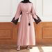 New 2025 Spring Muslim Women's Embroidered Sequin Cuff Robe_ecoleips.com