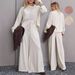 Women's Clothing Elegant Women's Stacked Neck Long Sleeve Top & Wide Leg Pants Set - Stretchy Polyester Workwear Suit For Office & Casual_ecoleips.com