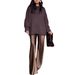 Women's High-Waisted Satin Wide Leg Pants Silky Smooth Draped Flared Style Design Spring/Summer_ecoleips.com