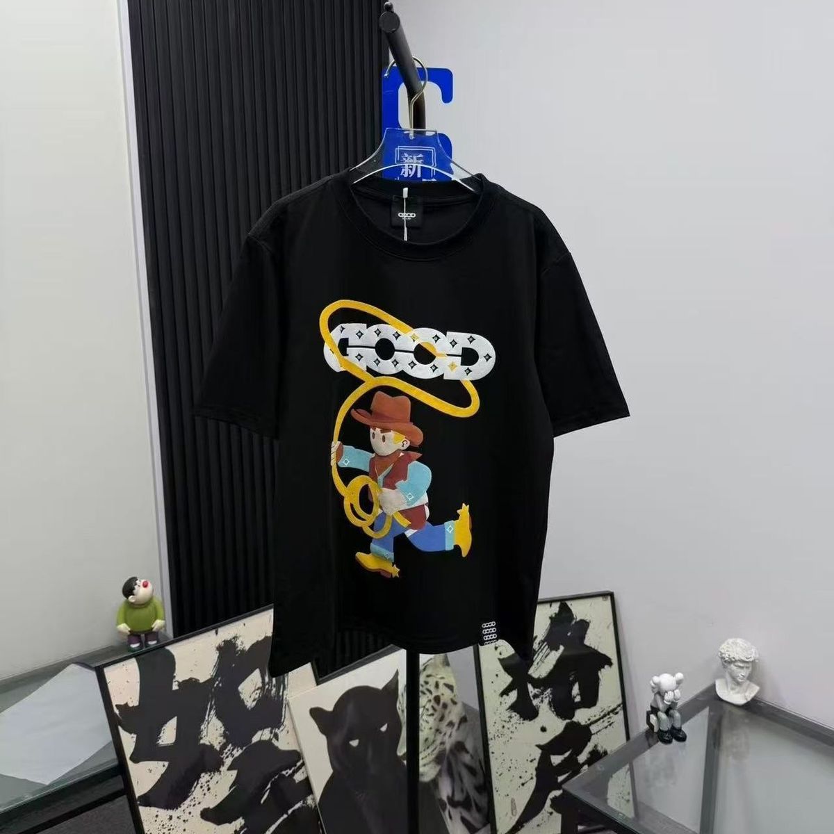 Luxury High-end Trendy Summer T-shirt, Year Of The Horse Fashion, Cute Denim, Stylish Short-sleeve, Unisex Couple Style_ecoleips.com