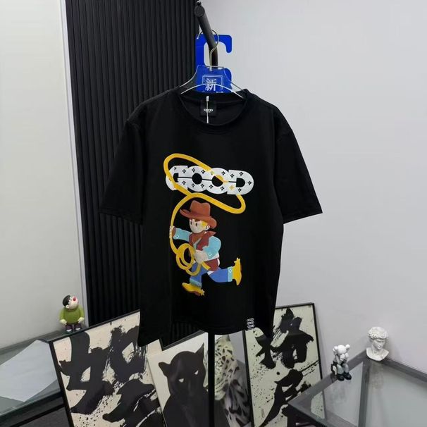 Luxury High-end Trendy Summer T-shirt, Year Of The Horse Fashion, Cute Denim, Stylish Short-sleeve, Unisex Couple Style_ecoleips.com