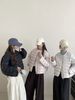 girl Girl Korean Style 90% White Duck Down Round Neck 2025 Autumn Winter New Fashion Short Puffer Jacket For Petite Women_ecoleips.com