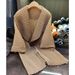 Women's Clothing Large Lapel Mid Length Pleated Windbreaker Temperament Commuting Loose Buttonless Cardigan Jacket Women's Spring New Style_ecoleips.com