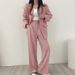 Long Sleeve Blazer And Pants Set | Bright Color Matching Suits For Women | Trendy Office To Casual Outfits_ecoleips.com