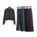Women's Clothing Loose Fitting Full Zip Hoodie Set For Women Sports Hooded Cardigan Scuba Jacket Fleece Lined Yoga Suit_ecoleips.com