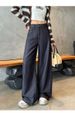 Warm Fleece Lined Jeans For Woman Y2k Pants Loose Wide Leg Trousers Winter 2025 Trendy Design Comfort Stretch Blue Denim_ecoleips.com