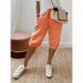Women's Breathable Linen Cotton Casual Shorts Drawstring Waist Mid-Rise 5-Pocket Culottes Comfortable Summer Wide Leg Short Pants_ecoleips.com