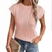2025 New Round Neck Short Sleeved Textured T-shirt Top For Women's Clothing_ecoleips.com