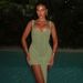 Women's Lace Dress Fashion Sexy V Neck Strap Waist Stitching Hip Suspender New_ecoleips.com