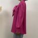 New Style Long Sleeved Satin Solid Color Women's Blouse With Tie Elegant Commuter Top_ecoleips.com