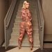 Women's Clothing Floral Pattern Two Piece Set Sexy Hot Girl Style Round Neck Top And Tight Fitting Pants Casual Comfortable Spring Summer Autumn_ecoleips.com