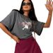 Street Style Vintage Angel Letter Print Design T-Shirt Casual Loose Versatile Trend Summer Top For Women_ecoleips.com