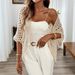 Cross-border European And American New Women's Hollow-out Knitwear, Thin Summer Style_ecoleips.com