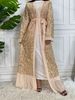 New Abaya Muslim Fashion Sequin Long Robe Cardigan Pakistani Clothes For Women Moroccan Dresses Dubai Long Woman Evening Dresses_ecoleips.com