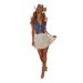 Women's Clothing New Individual Hottie Ladies Sleeveless V Neck Top Denim Vest_ecoleips.com