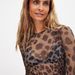 Aria Basics Aria Basics S32279 European And American Cross-Border New Product Women's Sexy Leopard Print Mesh Printed Tight-Fitting_ecoleips.com