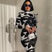 Women's Elegant Floral Print Mock Neck Long Sleeve Bodycon Midi Dress – Slimming Fall Gown 2026_ecoleips.com
