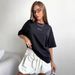 Summer New European And American Style Loose-fitting Trendy Niche Letter Print Versatile Casual Pure Cotton Short-sleeve_ecoleips.com