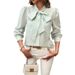 Aria Basics Aria Basics New European American Cross-border 2025 Autumn And Winter Women's Tops, Stylish Casual Color-block Cardigan Long-sleeve_ecoleips.com