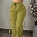 Women's Loose Straight Leg Trousers Multi Pocket Versatile Cargo Pants American Style Street Fashion_ecoleips.com
