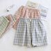 Summer Cotton Women's Shorts Roomwear Sleep Shorts Classic Plaid Design Thin Style Breathable Homewear Pants Women_ecoleips.com