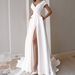 Voya Voya Women's Ruffled Red, Black, And White Mid-Waist Solid Color Elegant Commuting Long Dress Evening Gown Fashionable And Elegant Dress_ecoleips.com