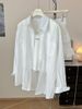 Women's Textured Thin Sunscreen Shirt Loose Fit Casual Long Sleeved Top Versatile Sweet Niche Style_ecoleips.com