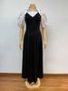 Women's Elegant Lapel Puff Sleeve Shirt & Waist Slim Dress Two Piece Suit - European & American Style Office Wear_ecoleips.com