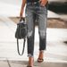 TUME European And American Foreign Trade Cross-border Exclusive Supply Ripped Non-stretch Vintage Fashion Women's_ecoleips.com